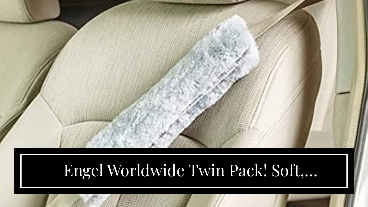 Engel Worldwide Twin Pack! Soft, Comfortable Universal Fitting Genuine Merino Sheepskin Seat Be...