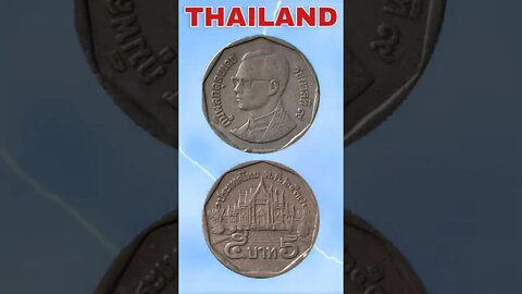 Thailand 5 Baht 1994.#shorts #education #coinnotesz