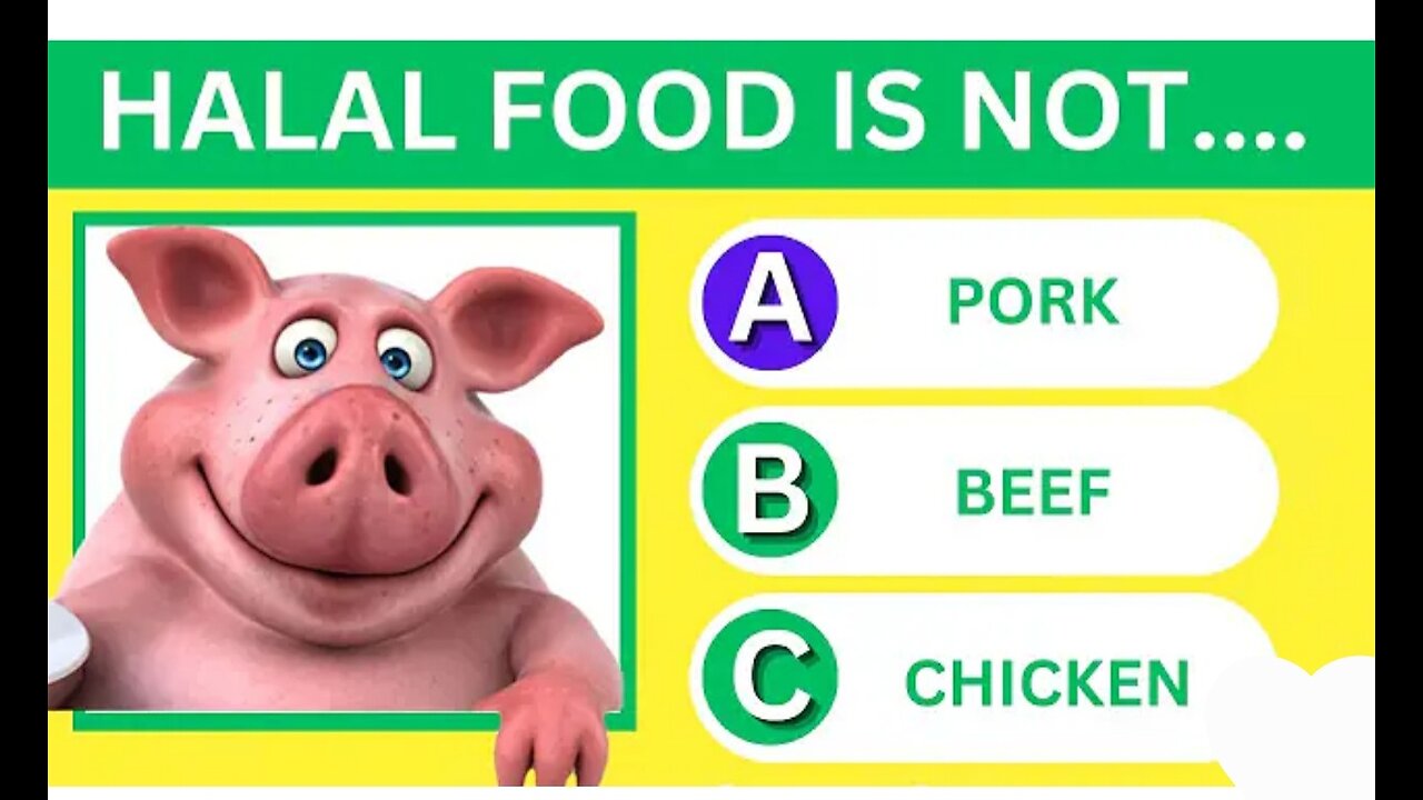 Halal Food Is Not English Quiz