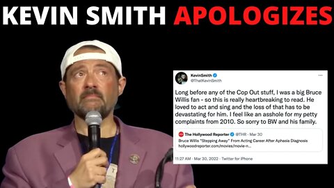 THE FEUD IS OVER! KEVIN SMITH APOLOGIZES TO BRUCE WILLIS.