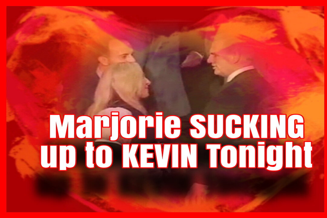 #MTG Worshiping Prostrate to #KevinMcCarthy #NeverKevin #FreedomCaucus