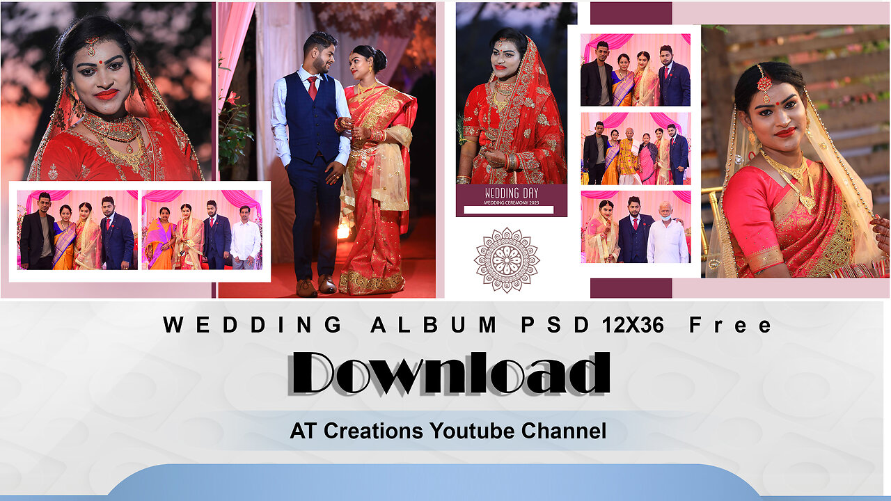 No Password | Album Psd File Download 2023 | Free Psd Wedding Album Designing Download