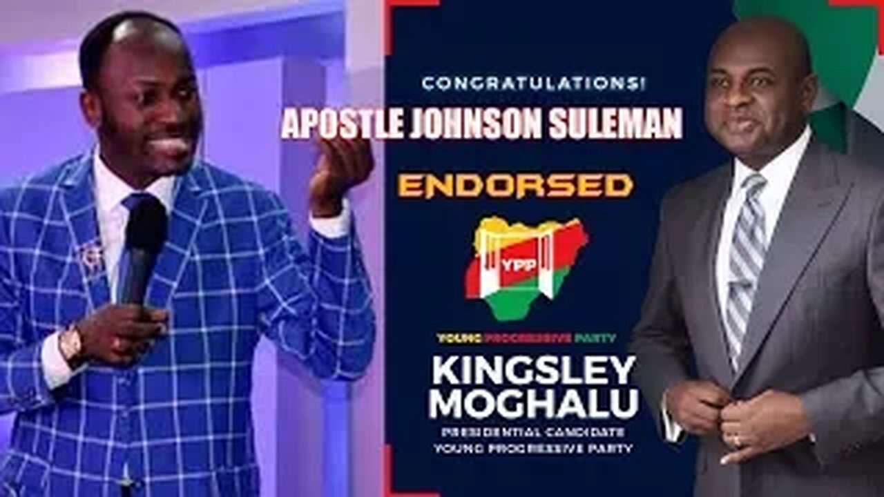 Apostle Johnson Suleman Endorsed Prof Kingsley Moghalu #2019Election #PresidentialDebate