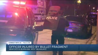 Officer grazed by bullet fired by 2nd officer in West Milwaukee during overnight call