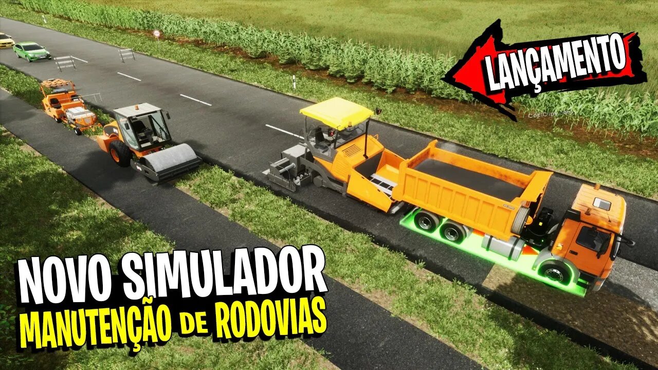 Pintura nas Faixas da Rodovia - Road Maintenance Simulator