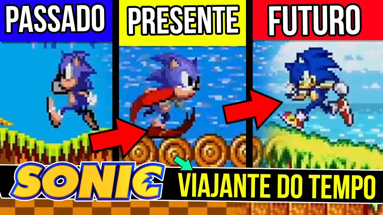 Sonic Viajante do Tempo | Sonic Back 2 The Future #shorts