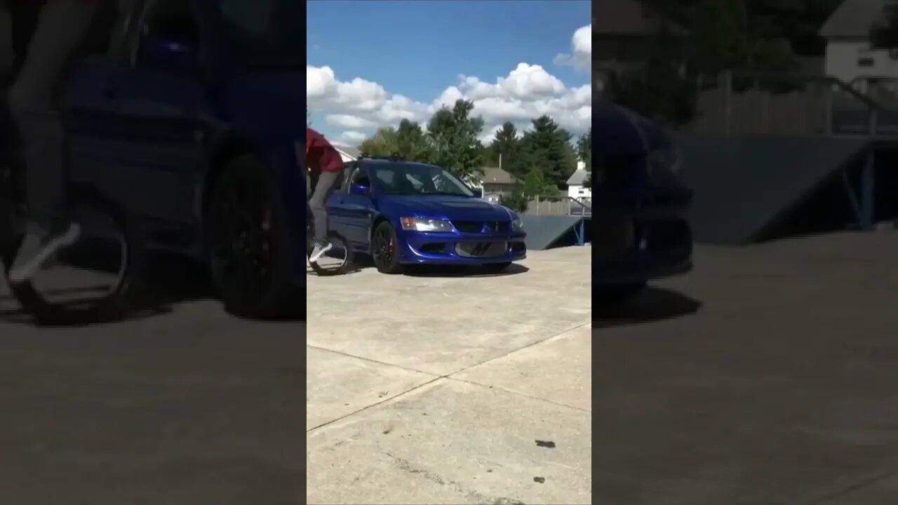 Riding My BMX Over An EVO 8 #short