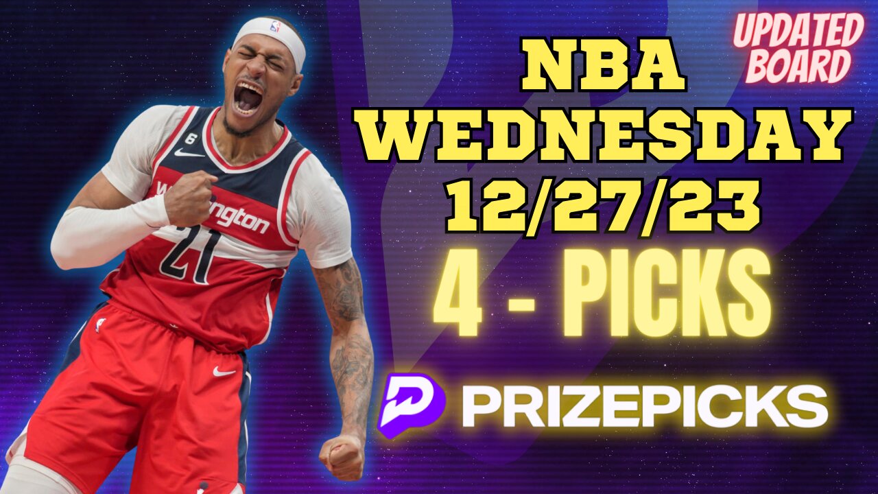 #PRIZEPICKS | BEST PICKS FOR #NBA WEDNESDAY | 12/27/23 | PROP BETS | #BESTBETS | #BASKETBALL | TODAY