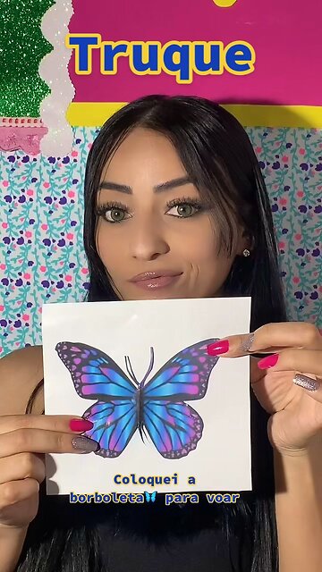 flying paper butterfly