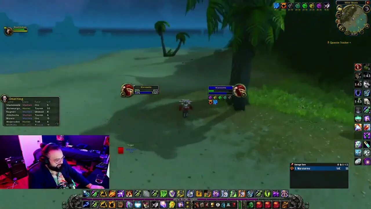 WORLD OF WARCRAFT CLASSIC HARDCORE | 41 ENCHANCEMENT SHAMAN DEATH CLOSE CALL!