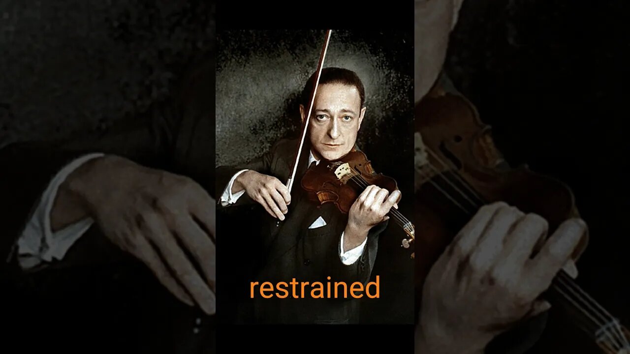 Heifetz Playing Described