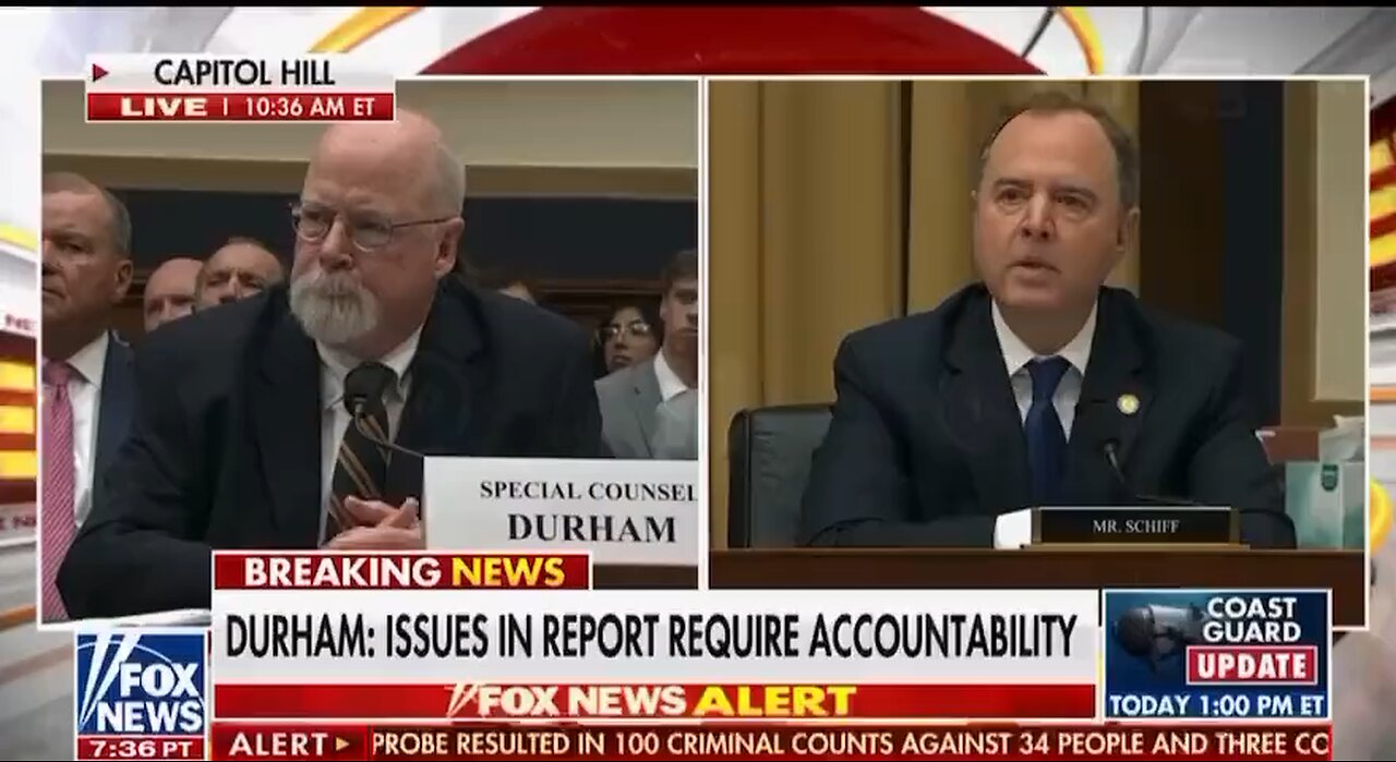 BREAKING: John Durham calls out Adam Schiff to his face regarding the Trump-Russia collusion hoax.