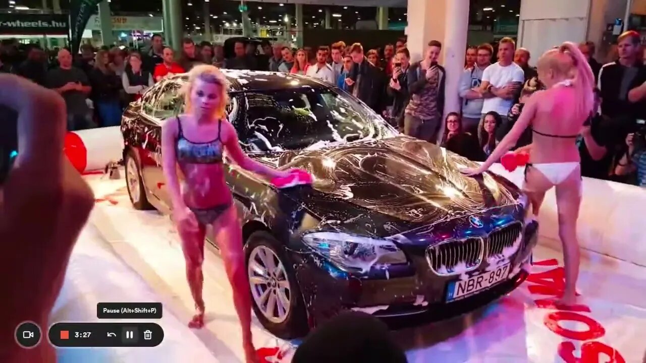 AMTS- bikini 👙 carwash- Budapest Hungary +16 sexy girls