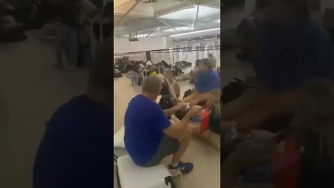 🇬🇧🇺🇦 "Aid Zone" For Freeloaders Looking For Free Vacation, Oh I Mean "Refugees" In A England Airport