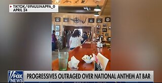 Liberals lose it over bar's daily national anthem