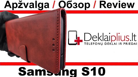 Dirbtinos odos dėklas su skyreliais - raudonas Samsung S10