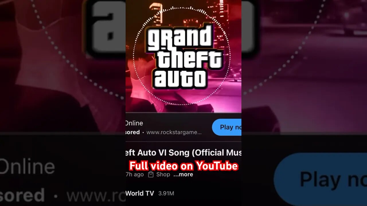 GTA 6 SONG (OFFICIAL MUSIC VIDEO) grand theft auto vi music video #hiphopmusic #gta6