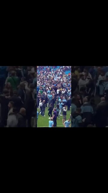 Man City fans broke the goal at the Etihad #futbol #mancity #soccer #premierleague #champions