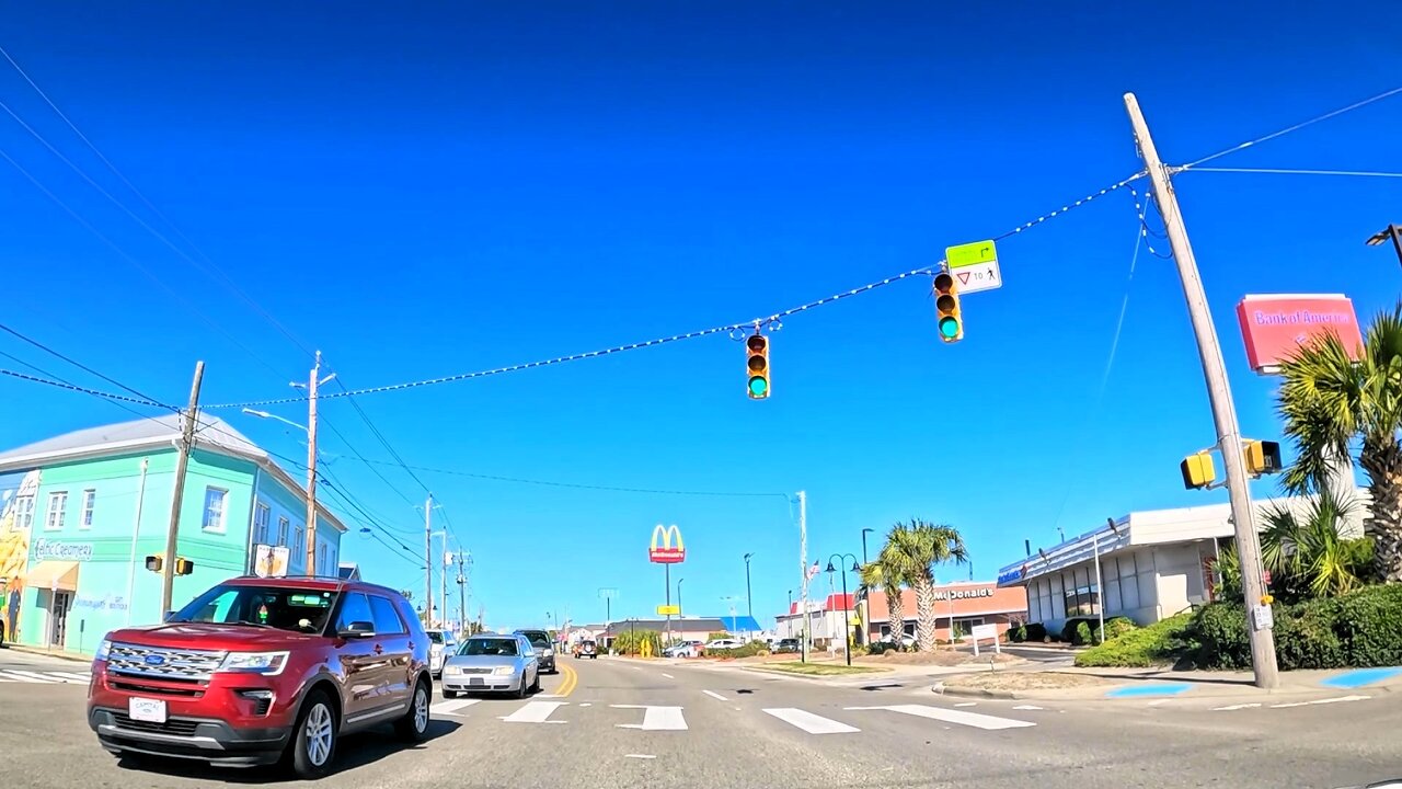 Driving From Carolina Beach to Wilmington (Masonboro Loop) - North Carolina