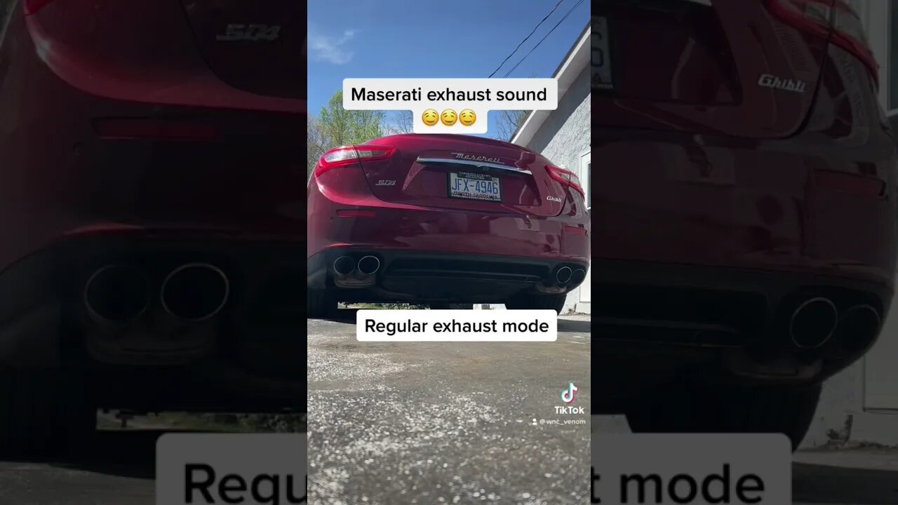 What my new Maserati sounds like 🤤🤤🤤🤤 #maserati #exoticcars #cars #shorts #reels