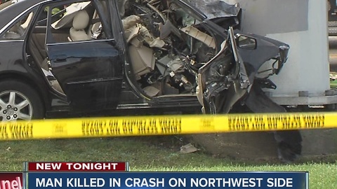 Man killed in crash on Indy's northwest side