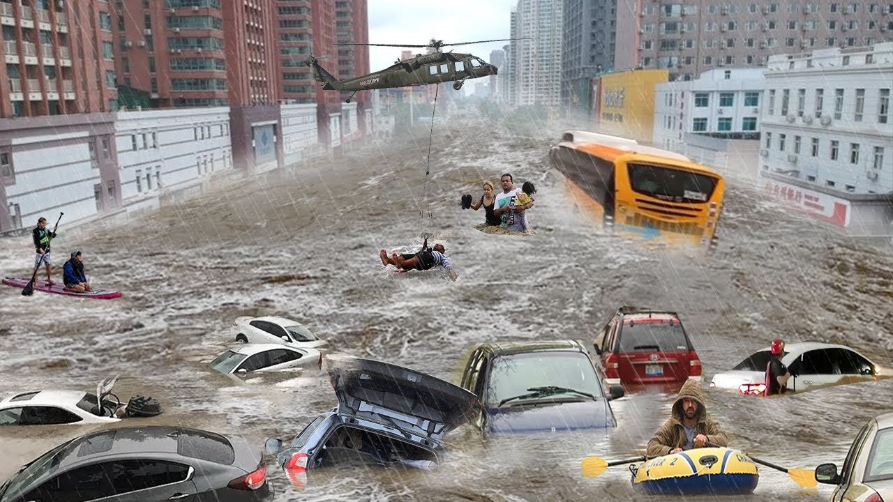 England has been smashed! Storm Babbett hits Yorkshire, causing flooding in Sheffield, Derbyshire