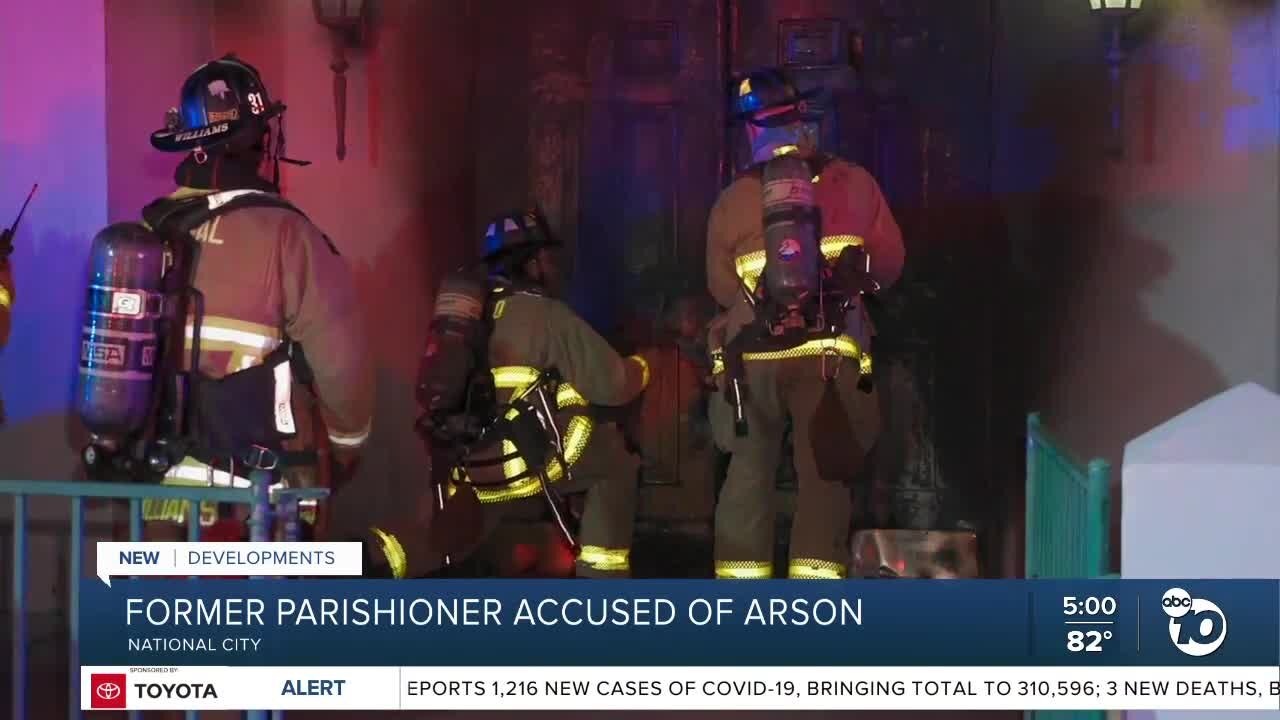 Former parishioner arrested for National City church arson