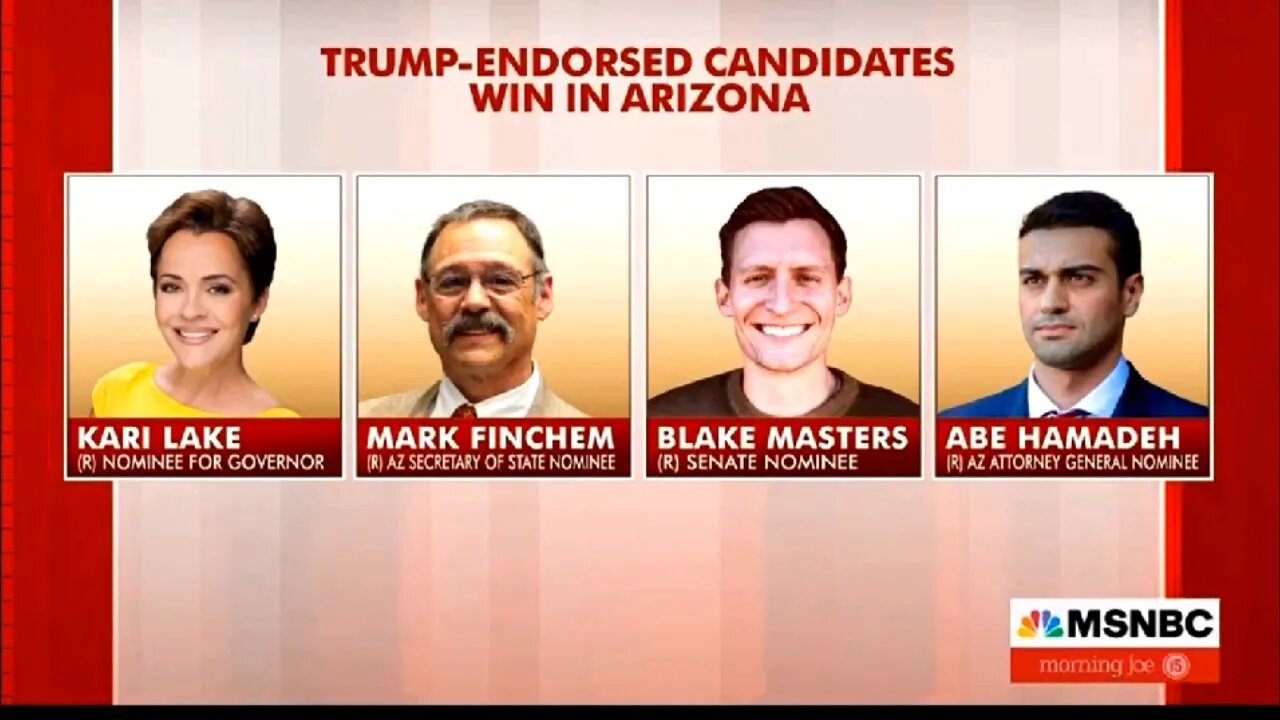 Arizona MAGA Sweep Breaks Morning Joe's Mind