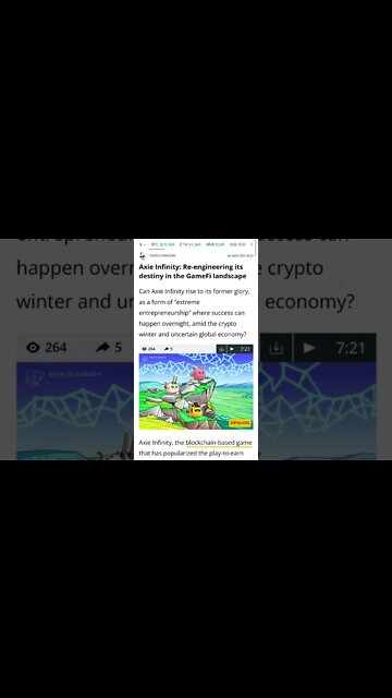 Axie Infinity: Re-engineering its Destiny in the GameFi Landscape #cryptomash #cryptomashnews