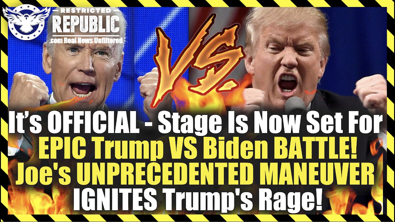 It's Official! Stage Set For EPIC Trump VS Biden Battle! UNPRECEDENTED Maneuver Ignites Trump's Rage