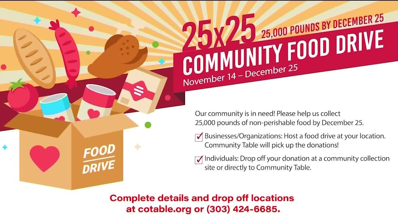 Food Drive Through December 25th // Community Table