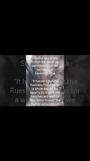 🇷🇺🇬🇧🇺🇦 GoPro Video From One Of The British Mercenaries Fighting In The Battles Near Severodonetsk