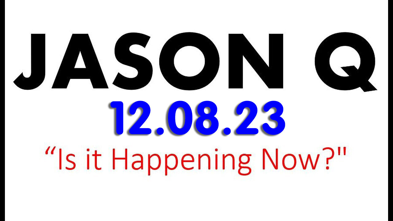 Jason Q HUGE Dec 8, 2Q23 - Is It Happing Now