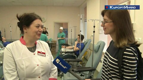 Сотрудники МЧС сдали кровь в пользу детей с онкозаболеваниями