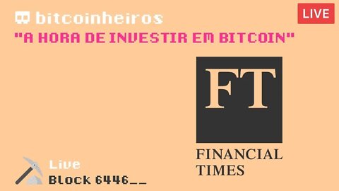 Será que agora é a hora do Bitcoin? - LIVE no Instagram