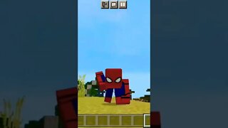 VIREI O HOMEM-ARANHA NO MINECRAFT 😱😱😱😱🔥#shorts #homemaranha #viral #minecraftshorts #gaming