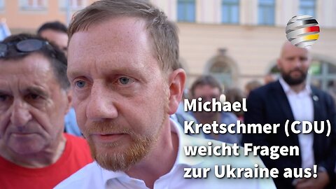 Michael Kretschmer weicht Fragen zur Ukraine aus, bis...🙈🐑🐑🐑 COV ID1984