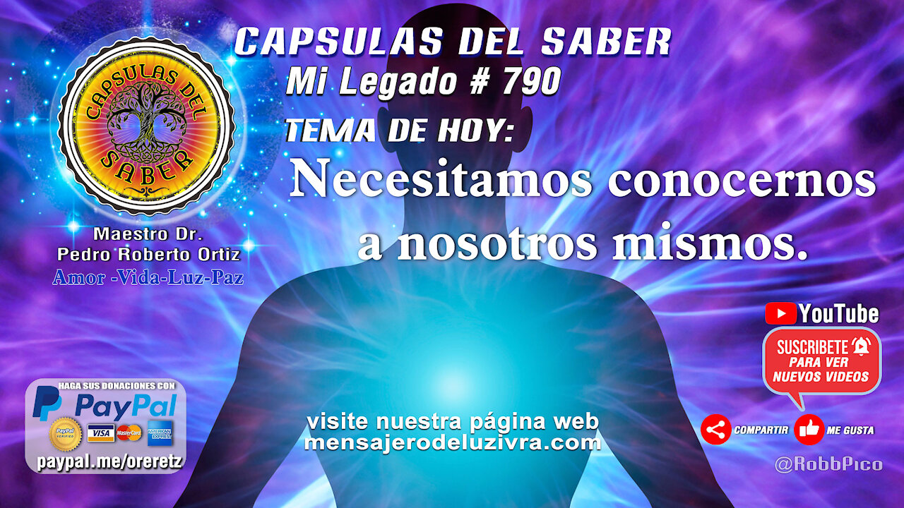 Tema de hoy: Necesitamos conocernos a nosotros mismos#1. Mi Legado #790