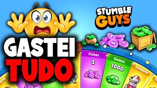 Gastei todas gemas e moedas no Stumble Guys e no fim ...