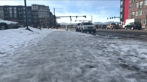 Many Denver sidewalks finally cleared more than two weeks after snowstorm