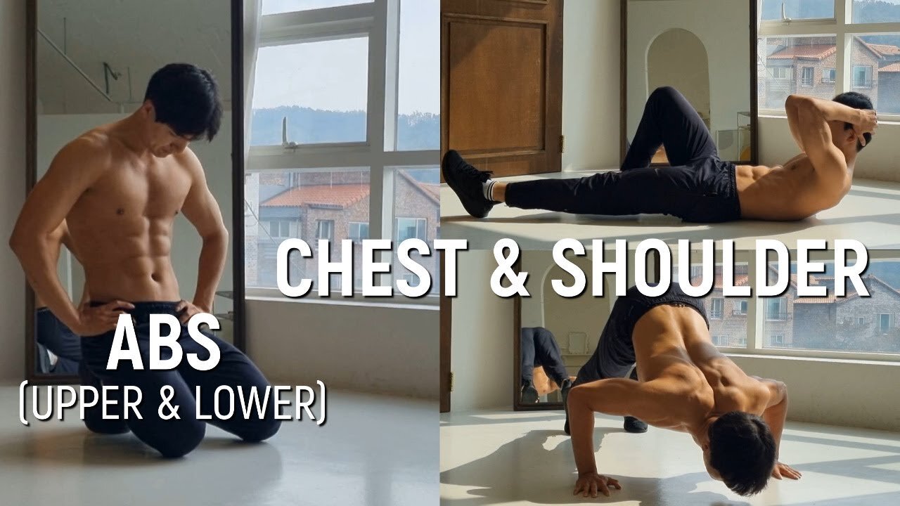 Chest Shoulder ABs, No equipments, No Gym.Best Chinese Style