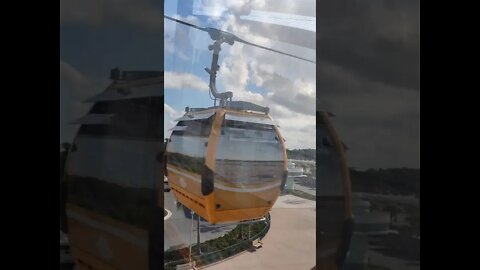 Disney Skyliner Aerial Gondola! Heading to Epcot from Hollywood Studios! May 2021 #shorts