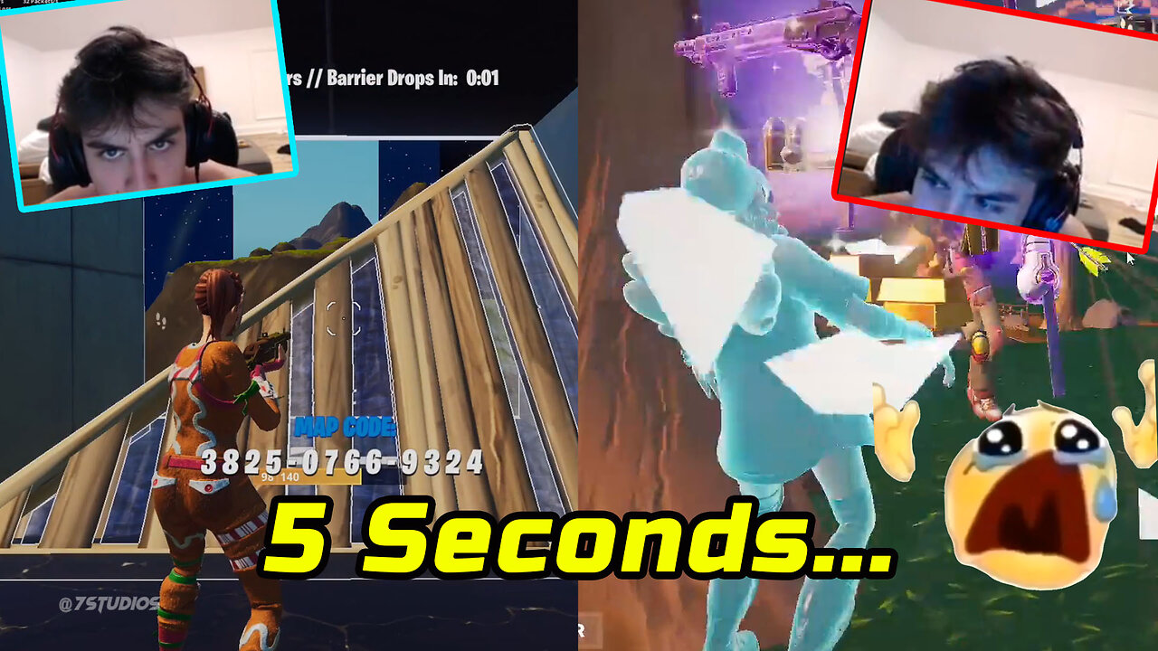 He got ready to only last 5 seconds 🥶 | Fortnite