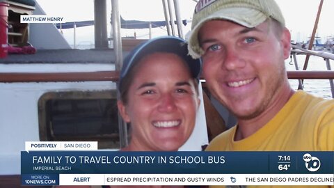 Family trades house to travel across country in school bus