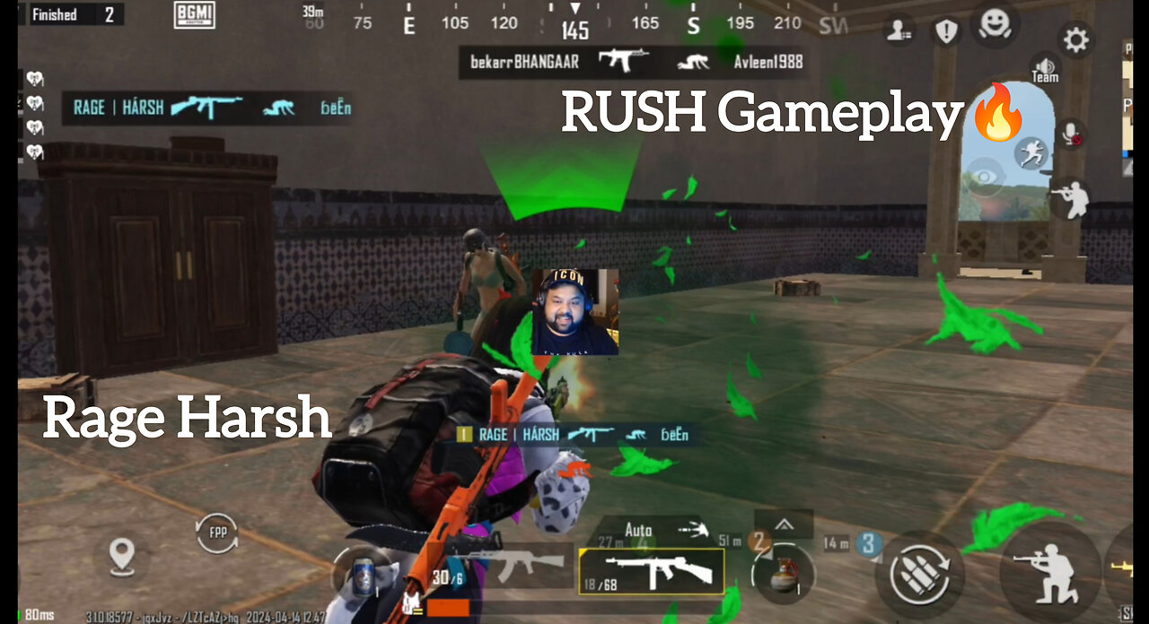 RUSH GAMEPLAY🔥 IN EVENT MODE WITH INTENSE CLUTCH🔥🥵🔥 #bgmi #gameplay #event