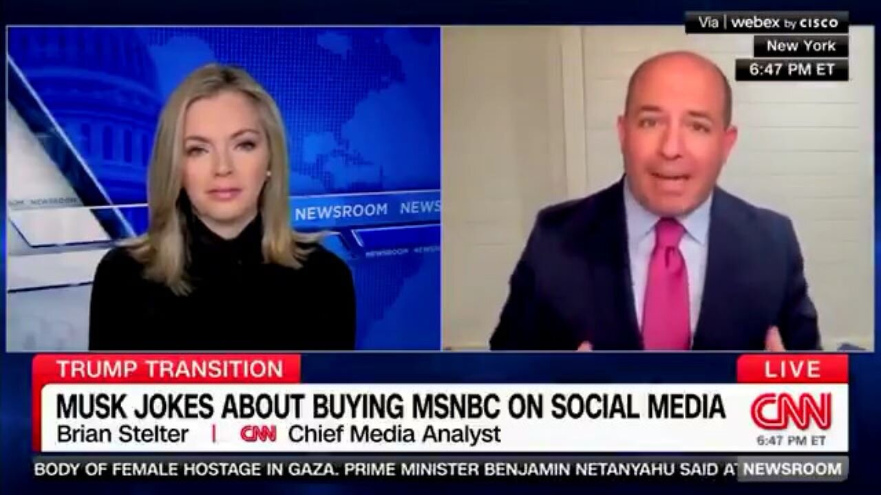 Stelter In Place: Cable News Hack Panics As Elon Musk Mulls MSNBC Purchase