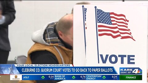 Cleburne County, Arkansas goes back to a paper-only voting system