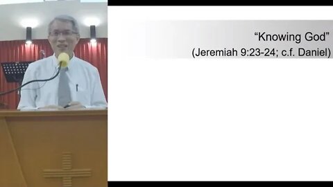 [20210103] Knowing God (Part 1)