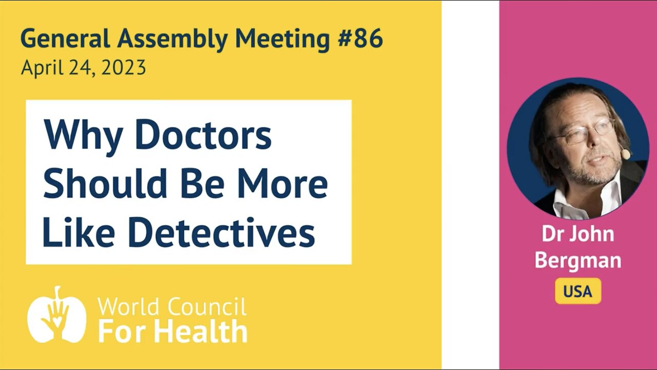 Dr John Bergman - Why Doctors Should Be More Like Detectives