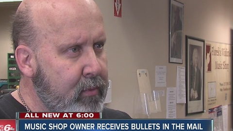 Bullets left as threat in music shop owner's mailbox